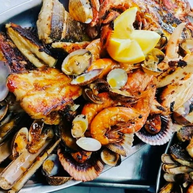 Menú parrillada de pescados